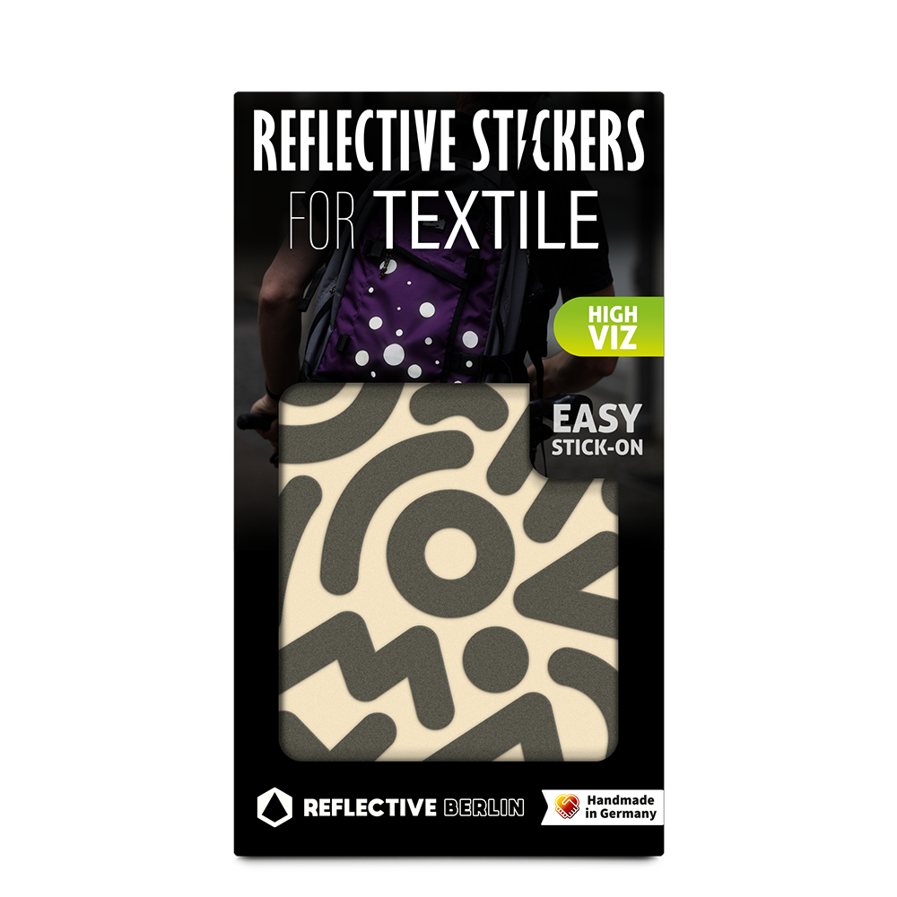 Reflektierende Textilsticker: Doodle