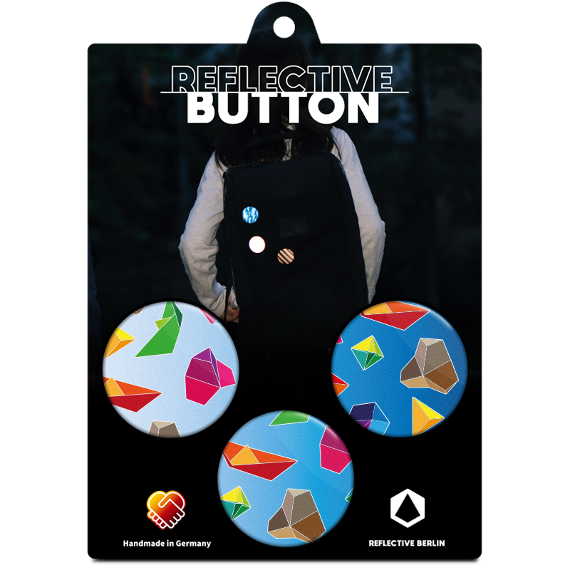 Reflective BUTTON, Origami, Produktbild