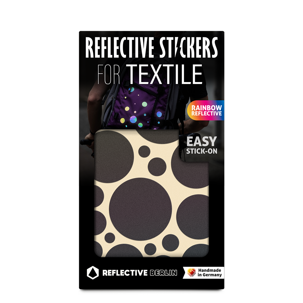 Reflective textile stickers: Bubbles