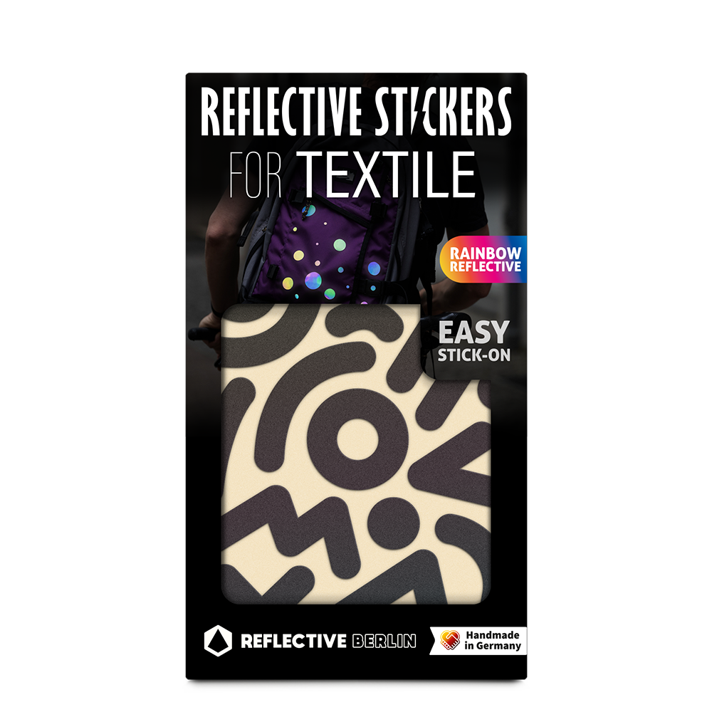 Reflective textile stickers: Doodle