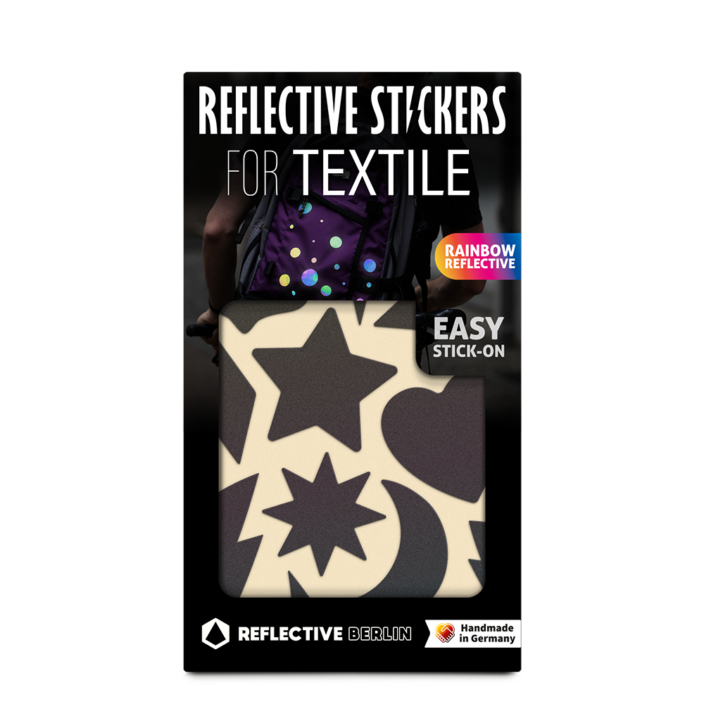 Reflective textile stickers: Shine