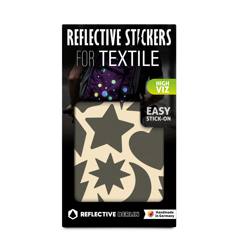 Reflective textile stickers: Shine