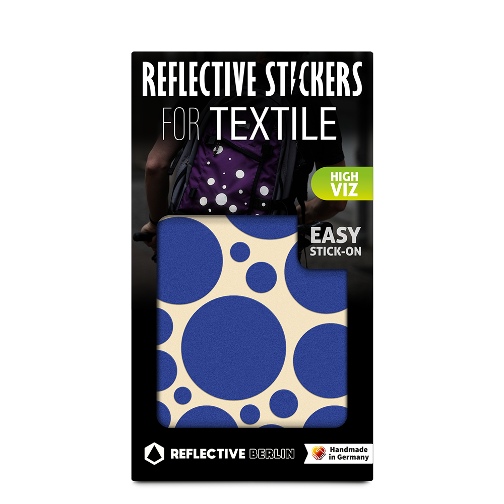 Reflective textile stickers: Bubbles