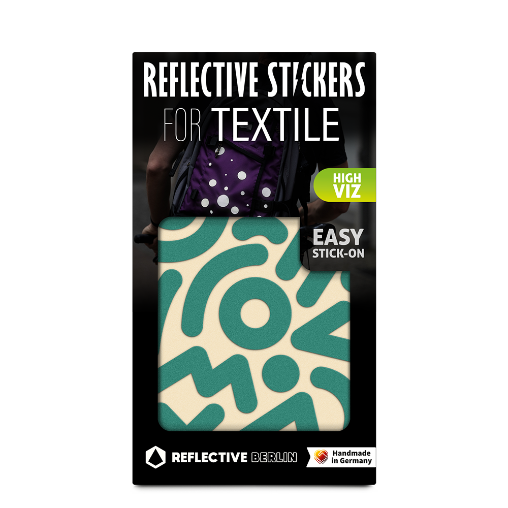 Reflective textile stickers: Doodle