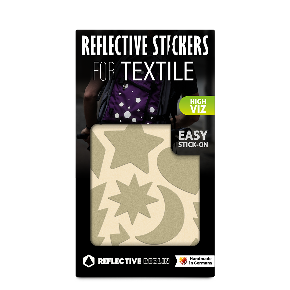 Reflective textile stickers: Shine