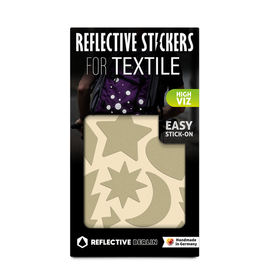 Reflective textile stickers: Shine