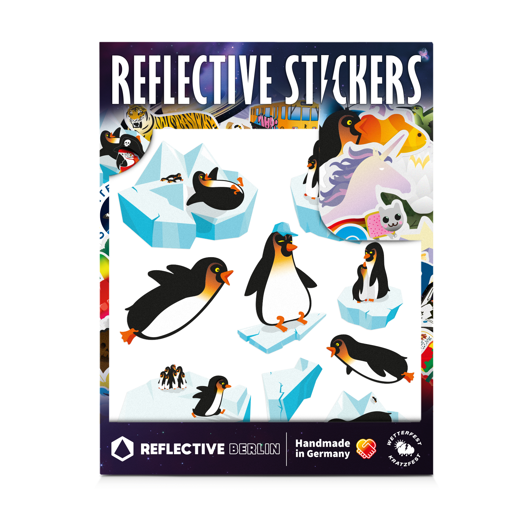 Reflective thematic shape for kids edition penguins