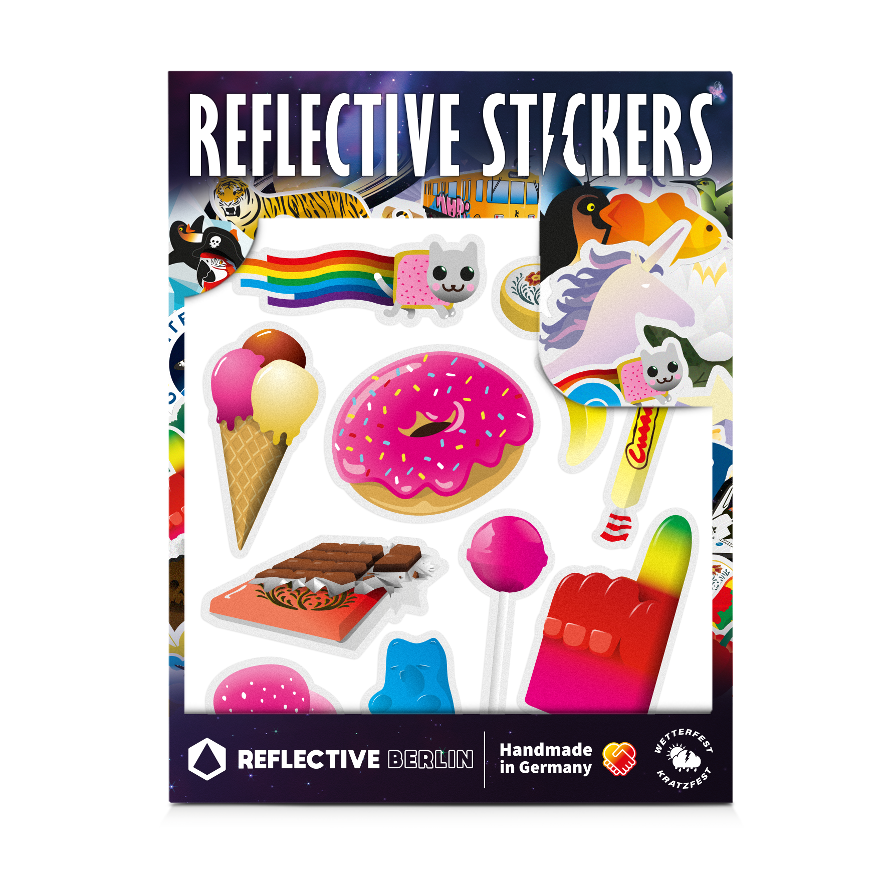 Reflective sticket set, kids sweet edition