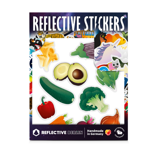 Reflective thematic shape for kids edition veggies