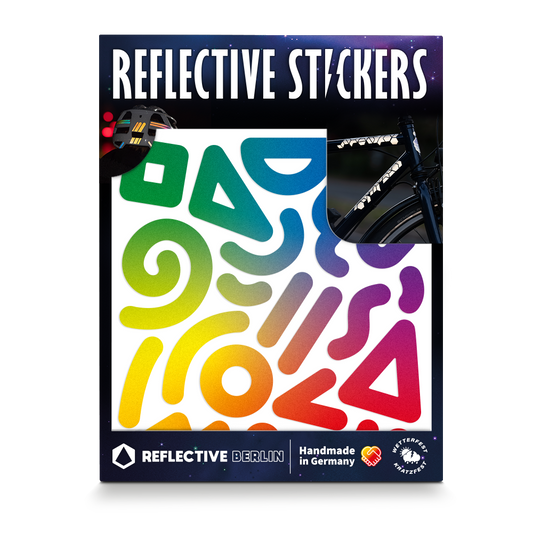 Produktbild Reflexsticker Design Doodle, Farbvariante Rainbow