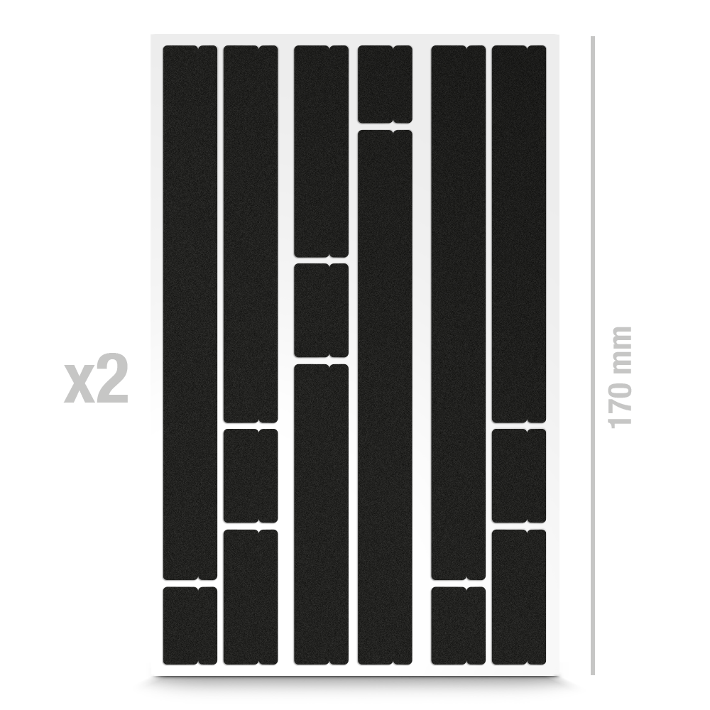Reflexstreifen für Speichen, Produktvariante schwarz