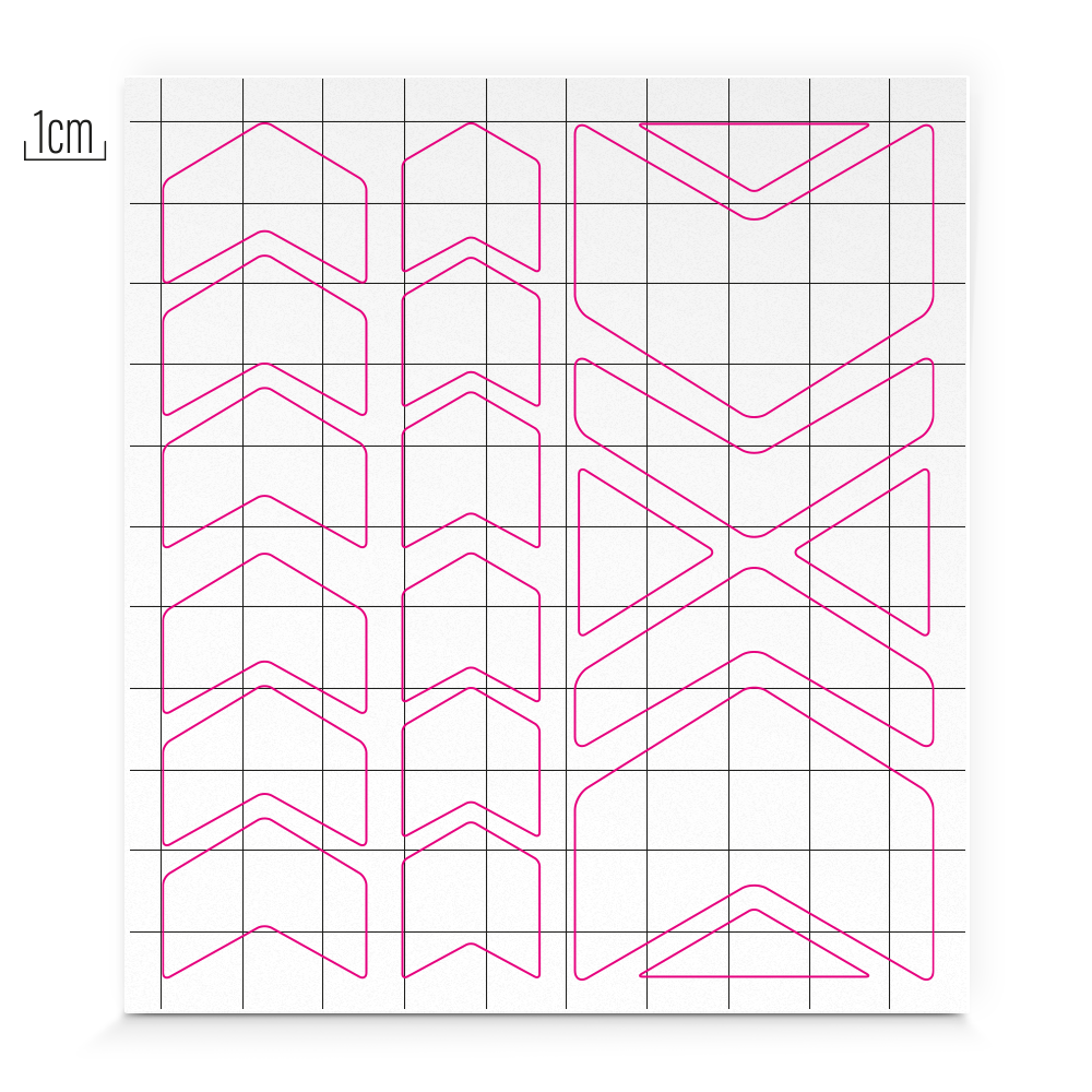 Formes réfléchissantes - Chevrons