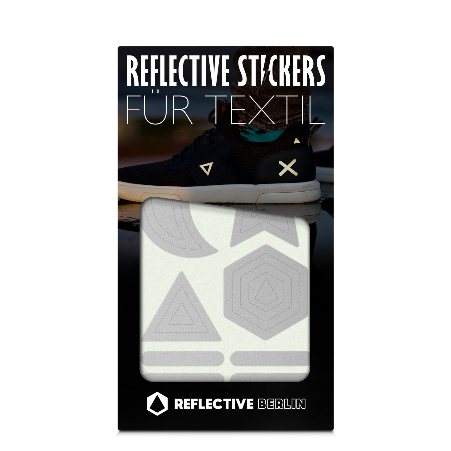 Produktbild Reflective Stickies, reflektierende Textilsticker, Design: Matrjoschka